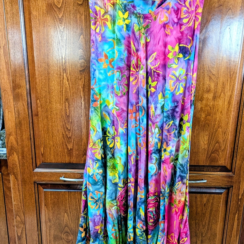 Floral Multicolor Women's Maxi Dress